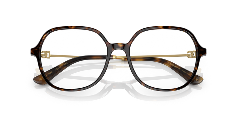 Dolce & Gabbana DG3364 in Havana / Demo Lens (502) - Alternate View