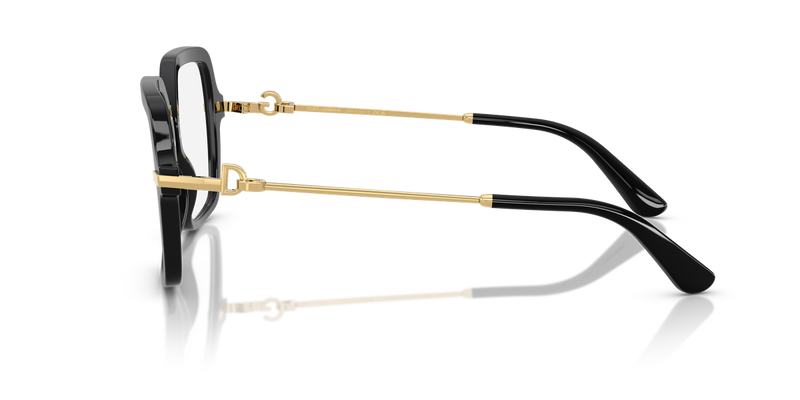 Dolce & Gabbana DG3396 in Black / Demo Lens (501) - Back View