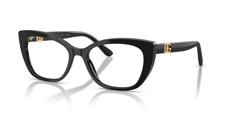 Dolce & Gabbana DG3398 in Black / Demo Lens (501) - Alternate View
