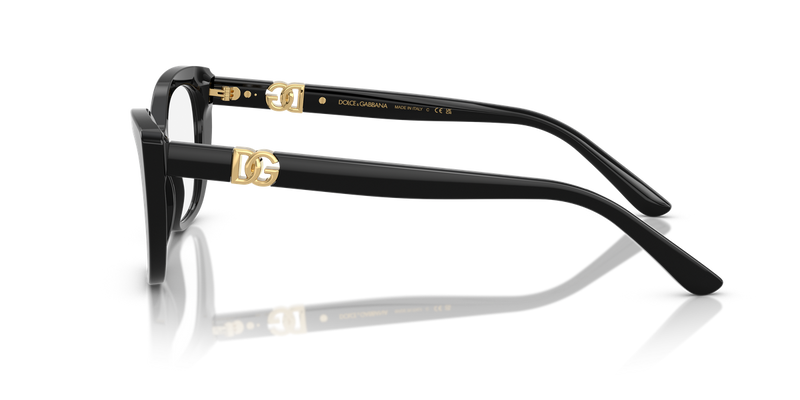Dolce & Gabbana DG3398 in Black / Demo Lens (501) - Alternate View