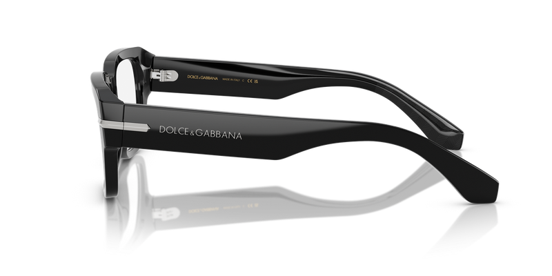 Dolce & Gabbana DG3408 in Black / Demo Lens (501) - Back View