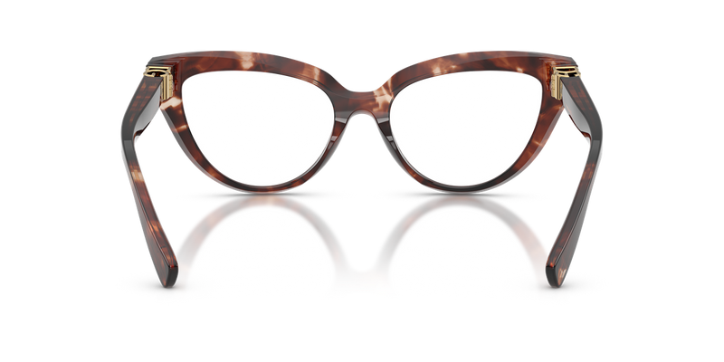 Dolce & Gabbana DG3414 in Dark Red Havana / Demo Lens (3222) - Temple Detail