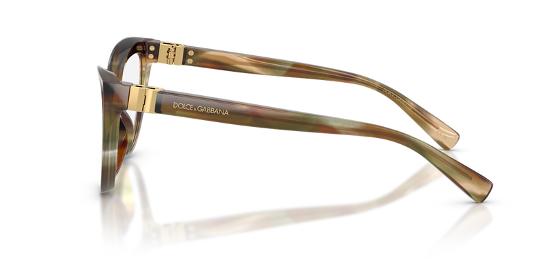 Dolce & Gabbana DG3414 in Striped Ochre / Demo Lens (3446) - Alternate View