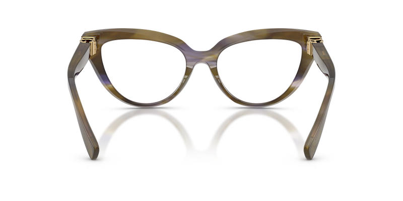 Dolce & Gabbana DG3414 in Striped Olive / Demo Lens (3447) - Alternate View
