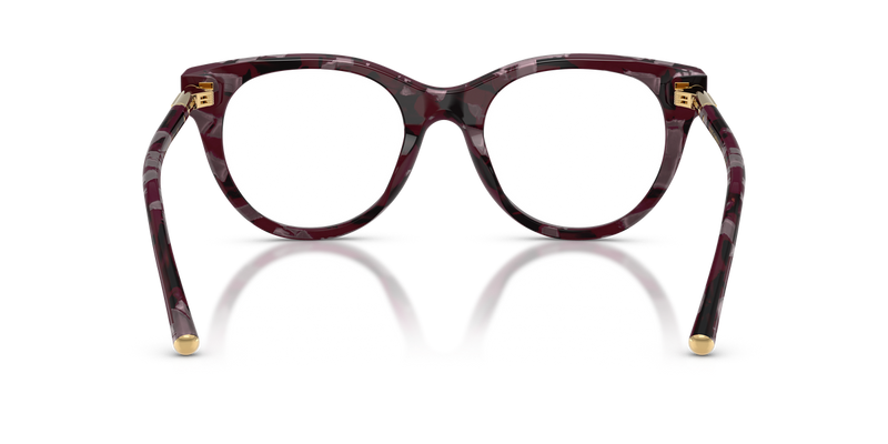 Dolce & Gabbana DG3433 in Pearl Havana Purple / Demo Lens (3464) - Alternate View