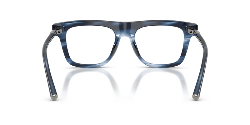 Dolce & Gabbana DG3434 in Striped Blue / Demo Lens (3448) - Temple Detail