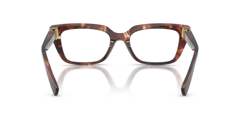 Dolce & Gabbana DG3436 in Dark Red Havana / Demo Lens (3222) - Temple Detail