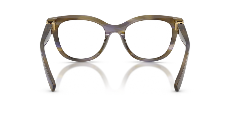 Dolce & Gabbana DG3437 in Striped Olive / Demo Lens (3447) - Alternate View