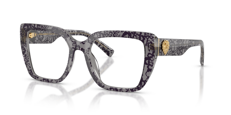 Dolce & Gabbana DG3441 in Print Black Lace - Alternate View