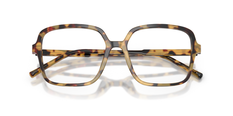 Dolce & Gabbana DG3442 in Yellow Havana / Demo Lens (512) - Alternate View