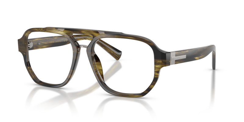 Dolce & Gabbana DG3447 in Striped Green - Front View