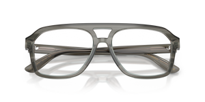 Transparent Grey On Striped Grey / Clear Blue Light Filter (3479)