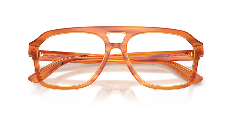 Dolce & Gabbana DG3452 in Transparent Camel On Striped Ginger - Alternate View