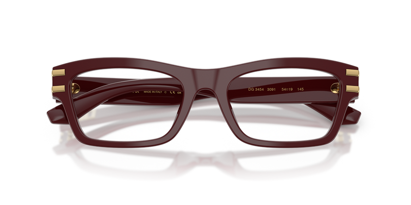Dolce & Gabbana DG3454 in Bordeaux - Side View