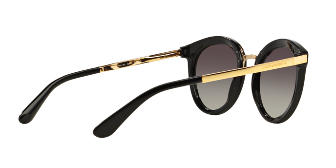 Dolce & Gabbana DG4268 in Black / Light Grey Gradient Dark Blue (501/8G) - Temple Detail