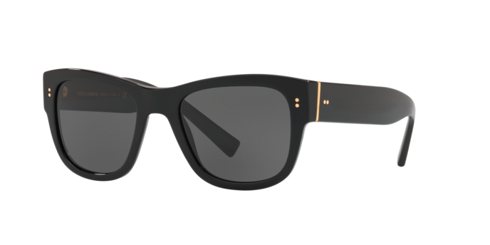 Dolce & Gabbana DG4338F in Black / Dark Grey (501/87) - Front View
