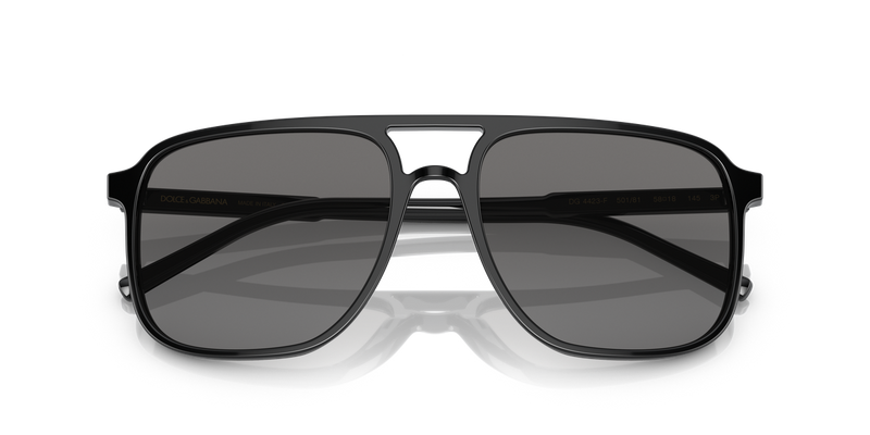 Dolce & Gabbana DG4423F in Black / Polar Grey (501/81) - Side View