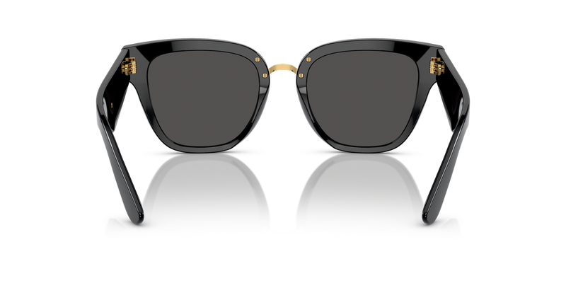 Dolce & Gabbana DG4437 in Black / Dark Grey (501/87) - Temple Detail