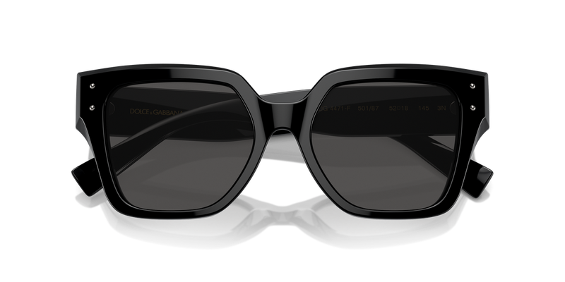 Dolce & Gabbana DG4471F in Black / Dark Grey (501/87) - Side View