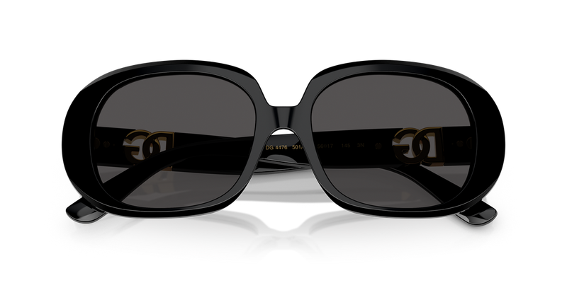 Dolce & Gabbana DG4476 in Black / Dark Grey (501/87) - Side View