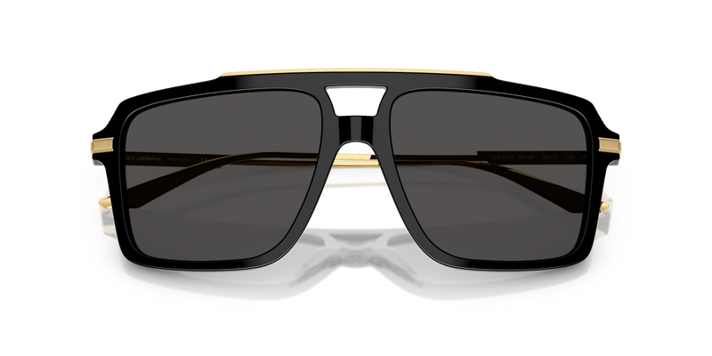 Dolce & Gabbana DG4477 in Black / Dark Grey (501/87) - Side View
