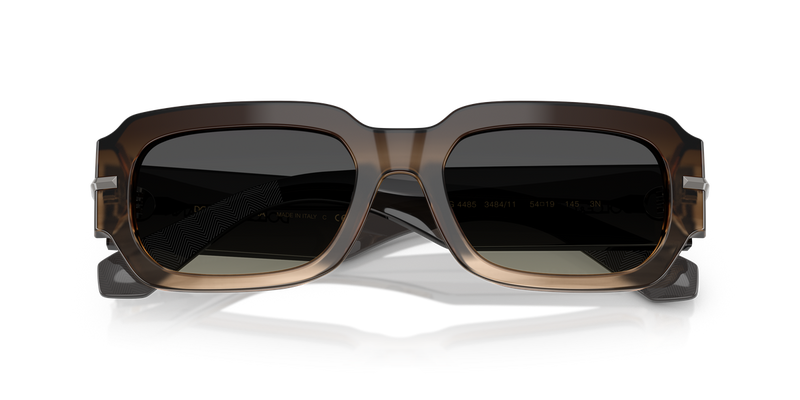 Dolce & Gabbana DG4485 in Gradient Striped Grey / Grey Gradient (348411) - Side View