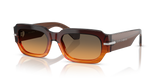 Gradient Striped Brown / Orange Gradient Light Green (348618)