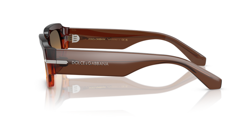 Dolce & Gabbana DG4485 in Gradient Striped Brown / Orange Gradient Light Green (348618) - Alternate View