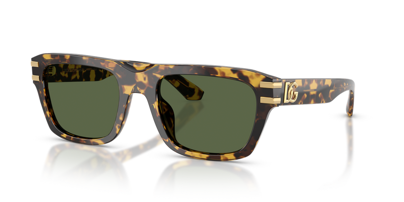 Dolce & Gabbana DG4496 in Yellow Havana / Dark Green (333071) - Alternate View
