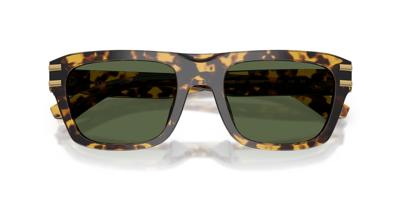 Dolce & Gabbana DG4496 in Yellow Havana / Dark Green (333071) - Alternate View