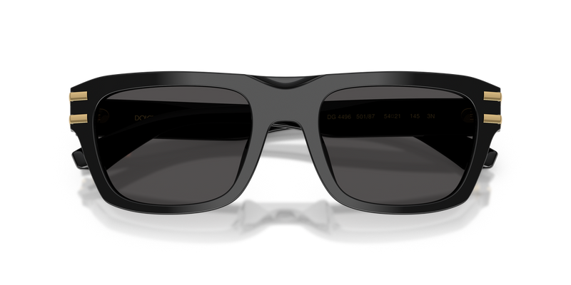 Dolce & Gabbana DG4496 in Black / Dark Grey (501/87) - Side View