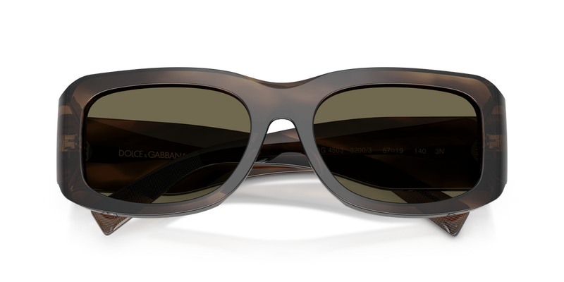 Dolce & Gabbana DG4503 in Striped Tobacco / Brown (3200/3) - Alternate View