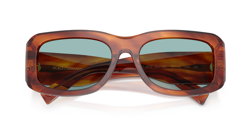 Dolce & Gabbana DG4503 in Striped Ginger / Blue (322180) - Alternate View