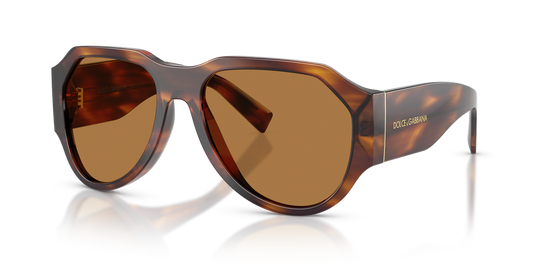 Dolce & Gabbana DG4504 - Striped Brown / Bronze (306373)