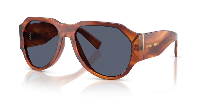 Dolce & Gabbana DG4504 in Striped Ginger / Dark Blue Polarized (32212V) - Alternate View