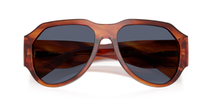 Striped Ginger / Dark Blue Polarized (32212V)