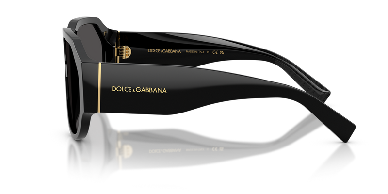 Dolce & Gabbana DG4504 in Black / Dark Grey (501/87) - Alternate View