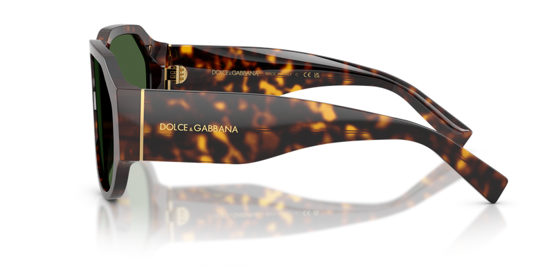 Dolce & Gabbana DG4504 in Havana / Dark Green (502/71) - Alternate View