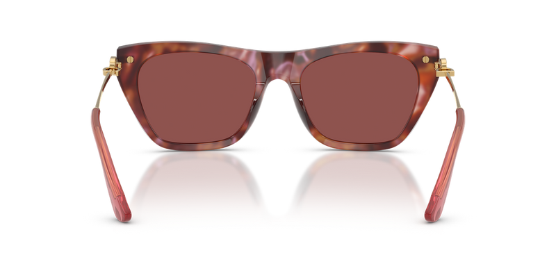 Dolce & Gabbana DG4511 in Havana Brown / Dark Violet (344475) - Temple Detail