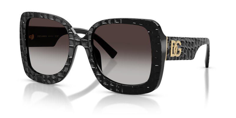 Dolce & Gabbana DG4513 in Black Texture Cocco - Alternate View