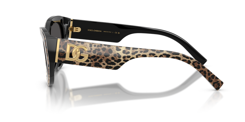 Dolce & Gabbana DG4514 in Leo Brown On Black - Alternate View