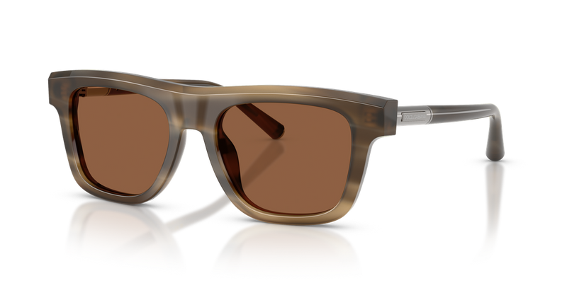 Dolce & Gabbana DG4521 in Striped Tobacco / Bronze (3200OK) - Front View