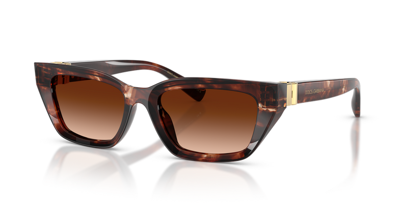 Dolce & Gabbana DG4532 in Dark Red Havana / Brown Gradient (322274) - Alternate View