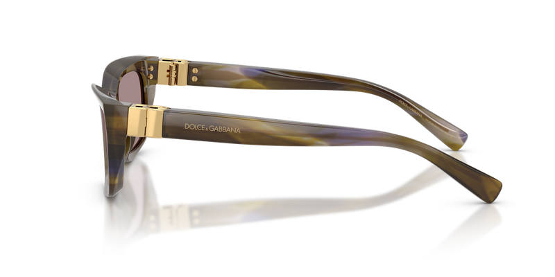 Dolce & Gabbana DG4532 in Striped Olive / Violet (3447LA) - Alternate View