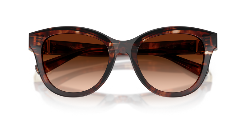 Dolce & Gabbana DG4533 in Dark Red Havana / Brown Gradient (322274) - Alternate View