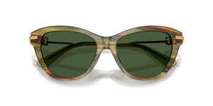 Striped Green Transparent / Dark Green (347571)