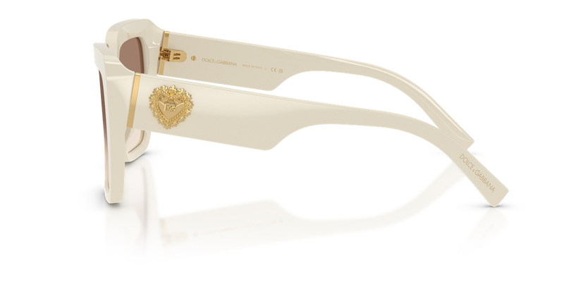 Dolce & Gabbana DG4538 in Cream / Clear/Brown/Silver (331294) - Alternate View