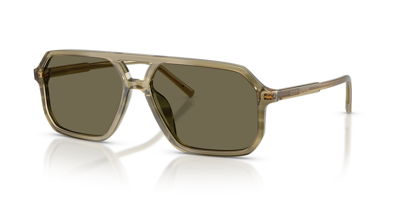 Dolce & Gabbana DG4541 in Green On Striped Green / Brown (3480/3) - Alternate View