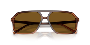 Brown On Striped Brown / Dark Brown Polarized (348183)