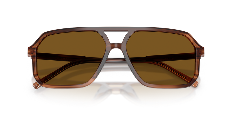 Dolce & Gabbana DG4541 in Brown On Striped Brown / Dark Brown Polarized (348183) - Alternate View